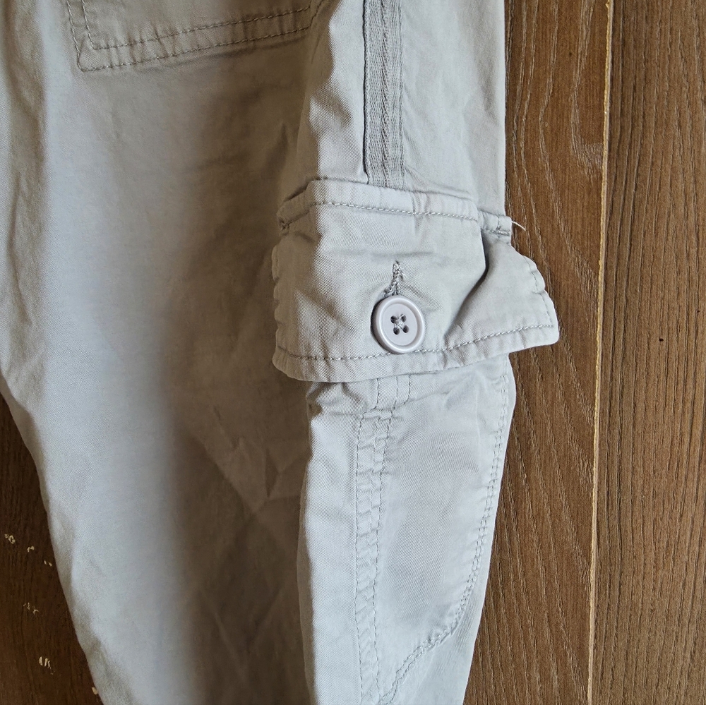 Women's Stylish Grayish Green Cargo Joggers - Picture 2 of 3